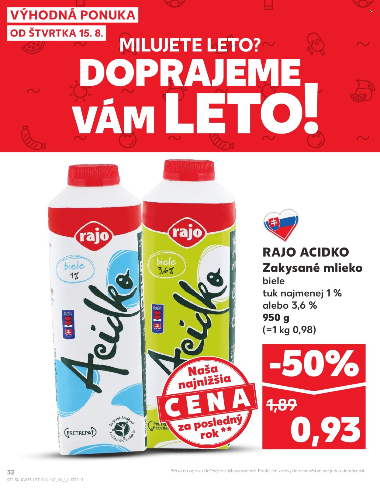 Leták Kaufland - 15.8.2024 - 21.8.2024. Strana 32