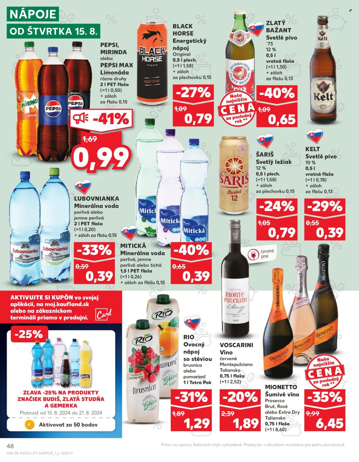 Leták Kaufland - 15.8.2024 - 21.8.2024. Strana 48