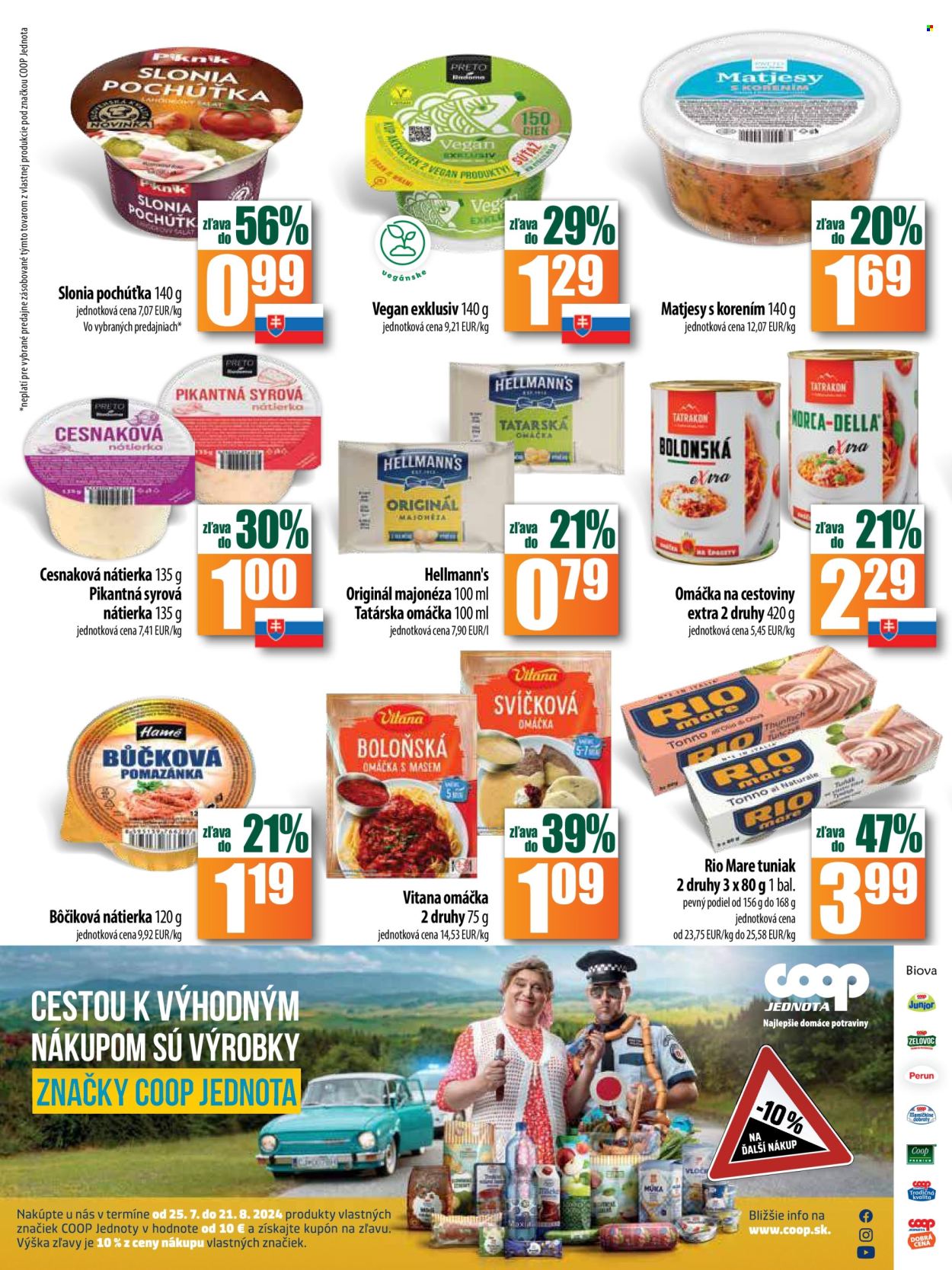 Leták COOP Jednota - 15.8.2024 - 21.8.2024. Strana 8