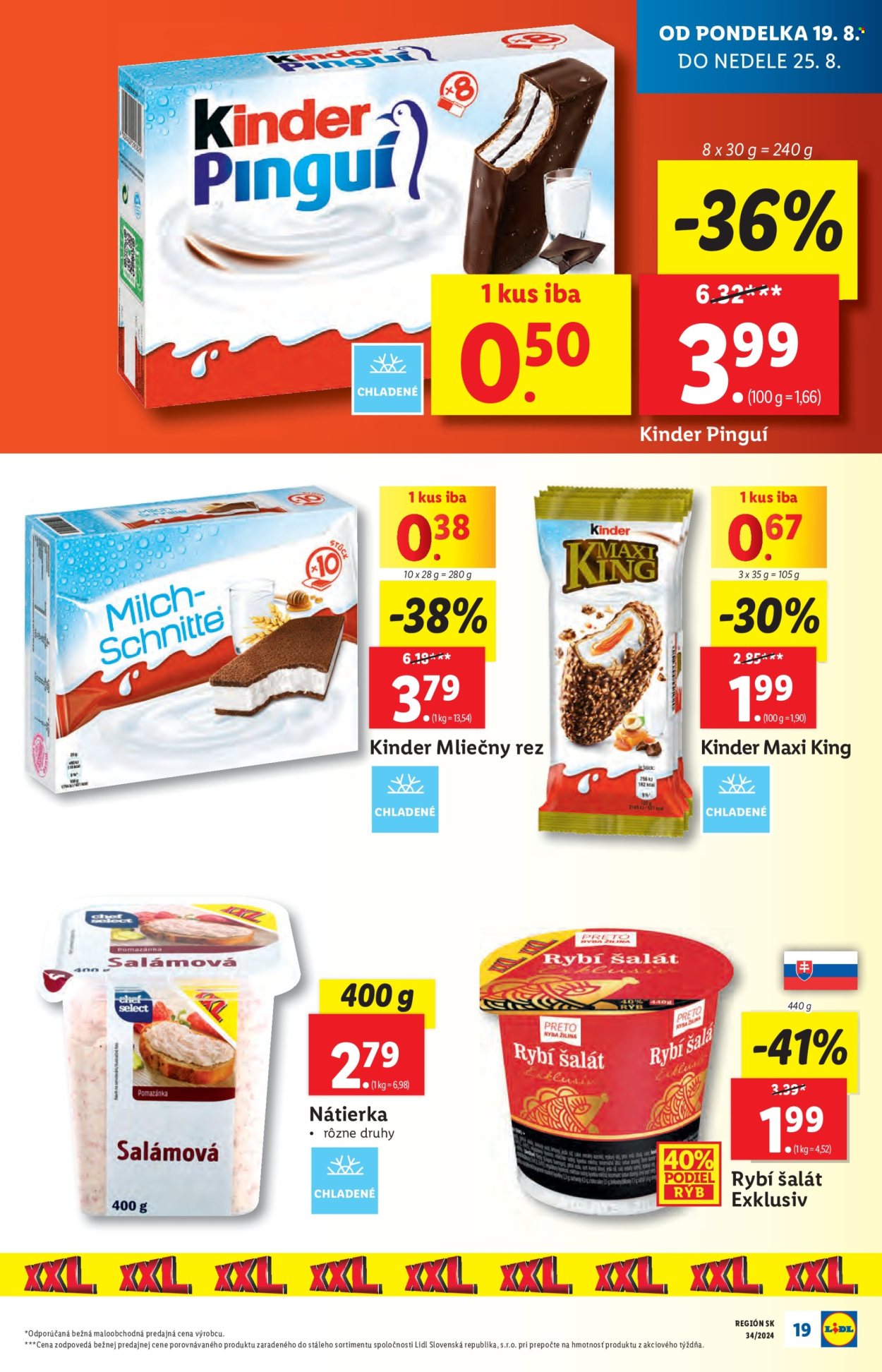 Leták Lidl - 19.8.2024 - 25.8.2024. Strana 19