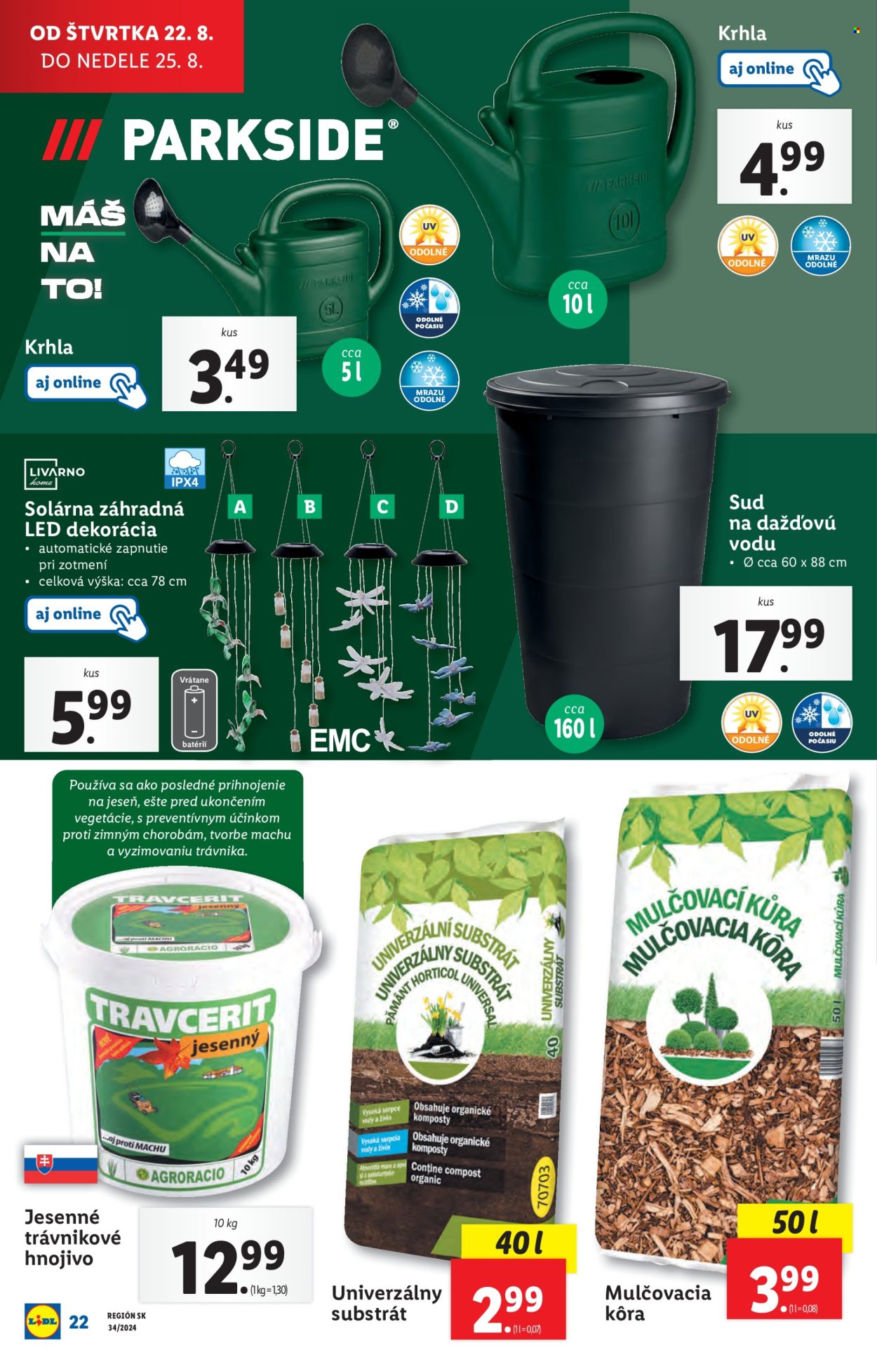 Leták Lidl - 19.8.2024 - 25.8.2024. Strana 22