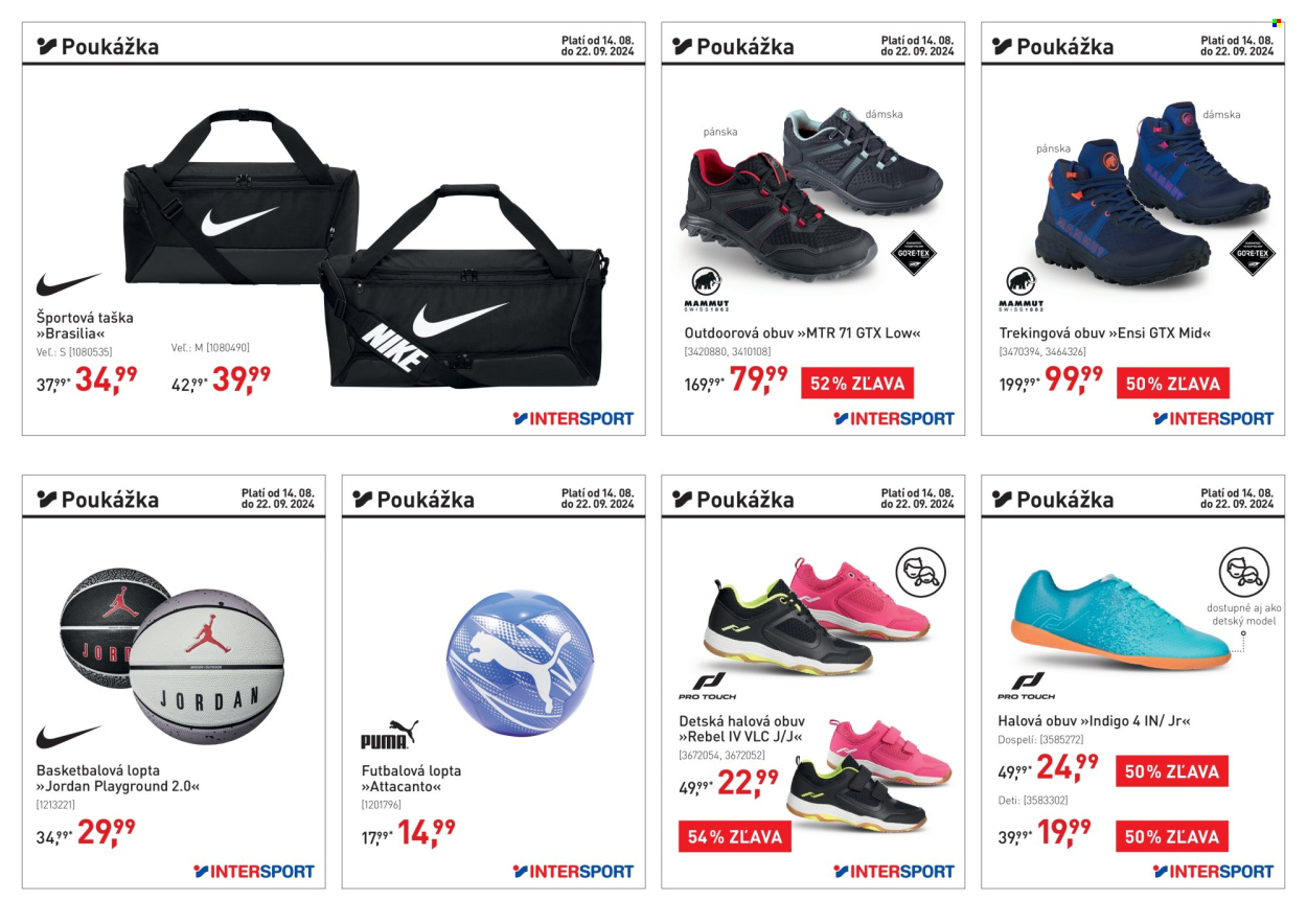 Leták Intersport - 14.8.2024 - 22.9.2024. Strana 3