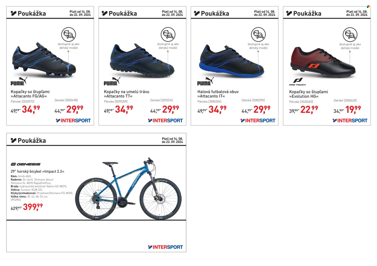 Leták Intersport - 14.8.2024 - 22.9.2024. Strana 4