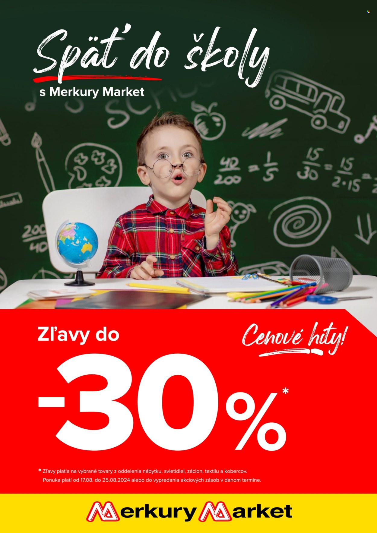 Leták Merkury Market - 17.8.2024 - 25.8.2024. Strana 1