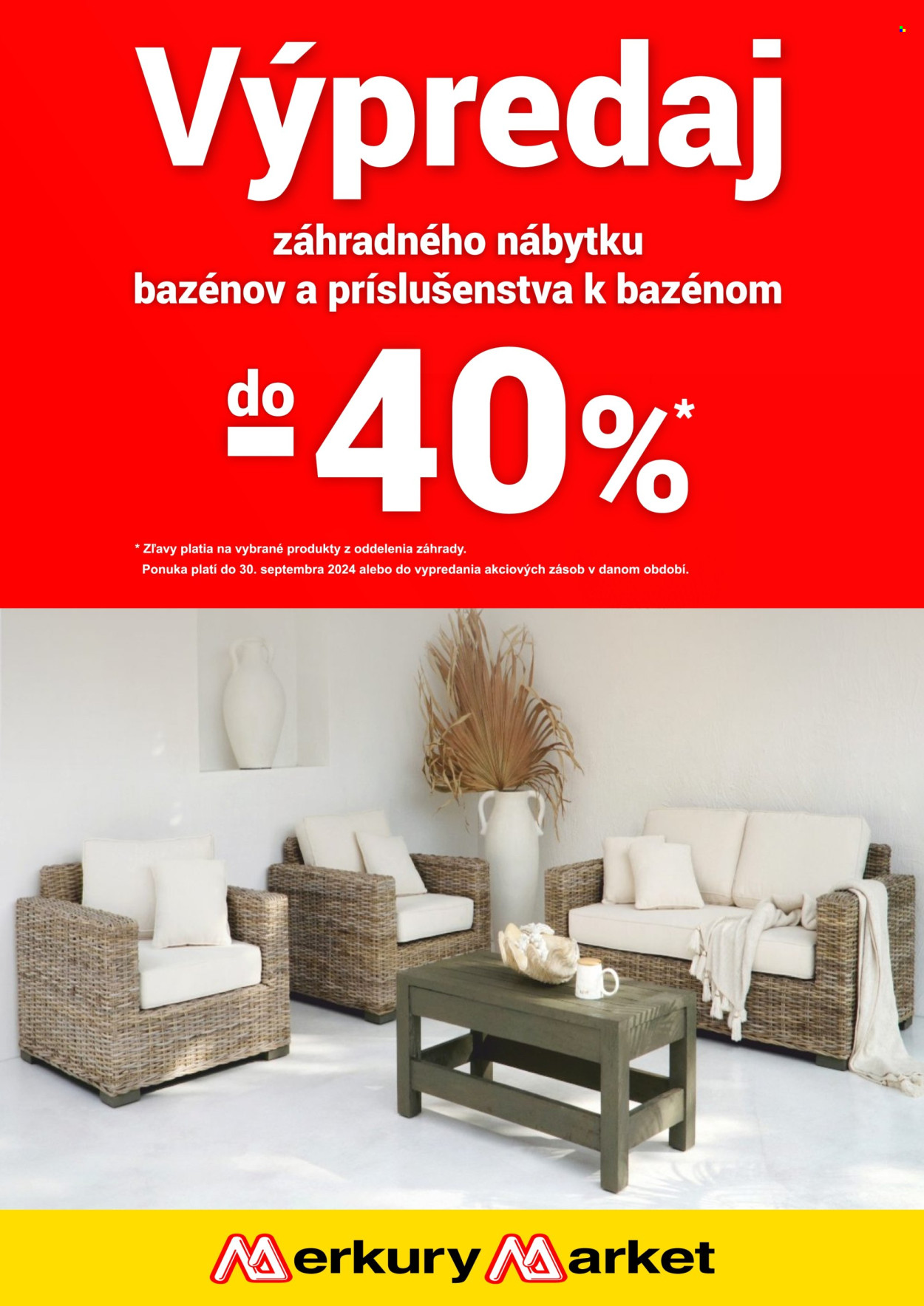 Leták Merkury Market - 17.8.2024 - 30.9.2024. Strana 1