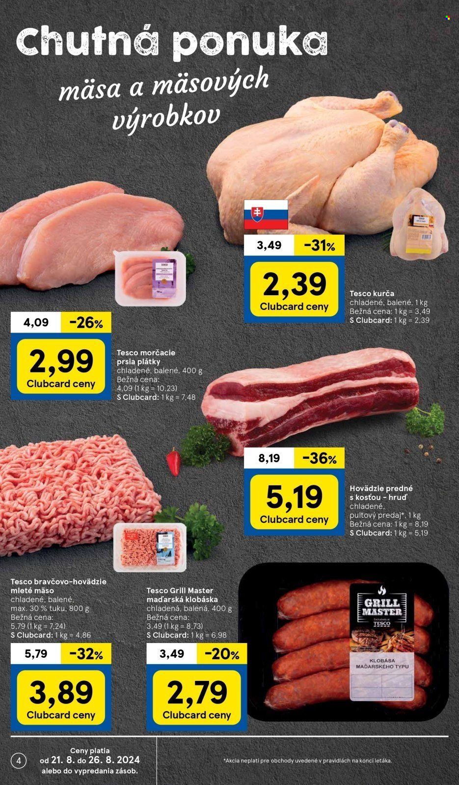 Leták TESCO hypermarket - 21.8.2024 - 26.8.2024. Strana 4
