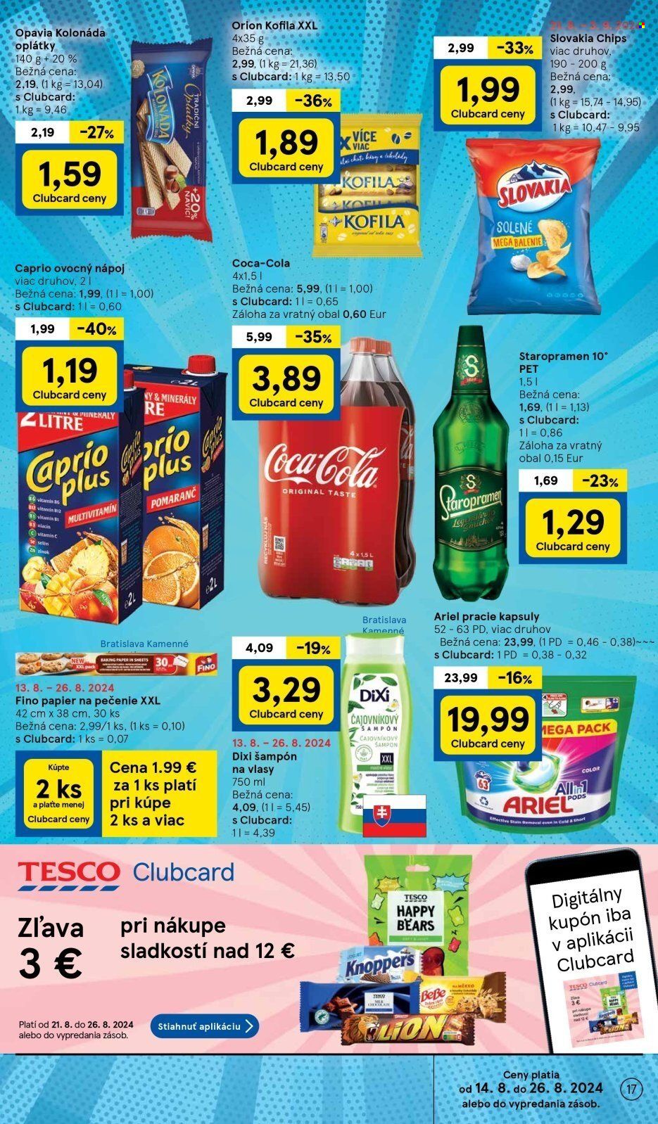Leták TESCO hypermarket - 21.8.2024 - 26.8.2024. Strana 17