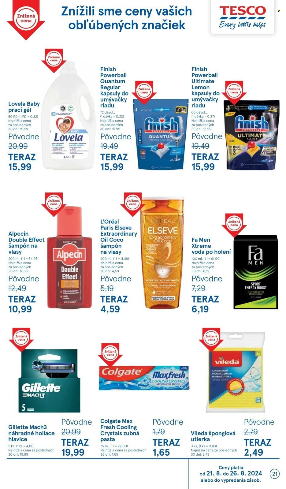 Leták TESCO hypermarket - 21.8.2024 - 26.8.2024. Strana 21