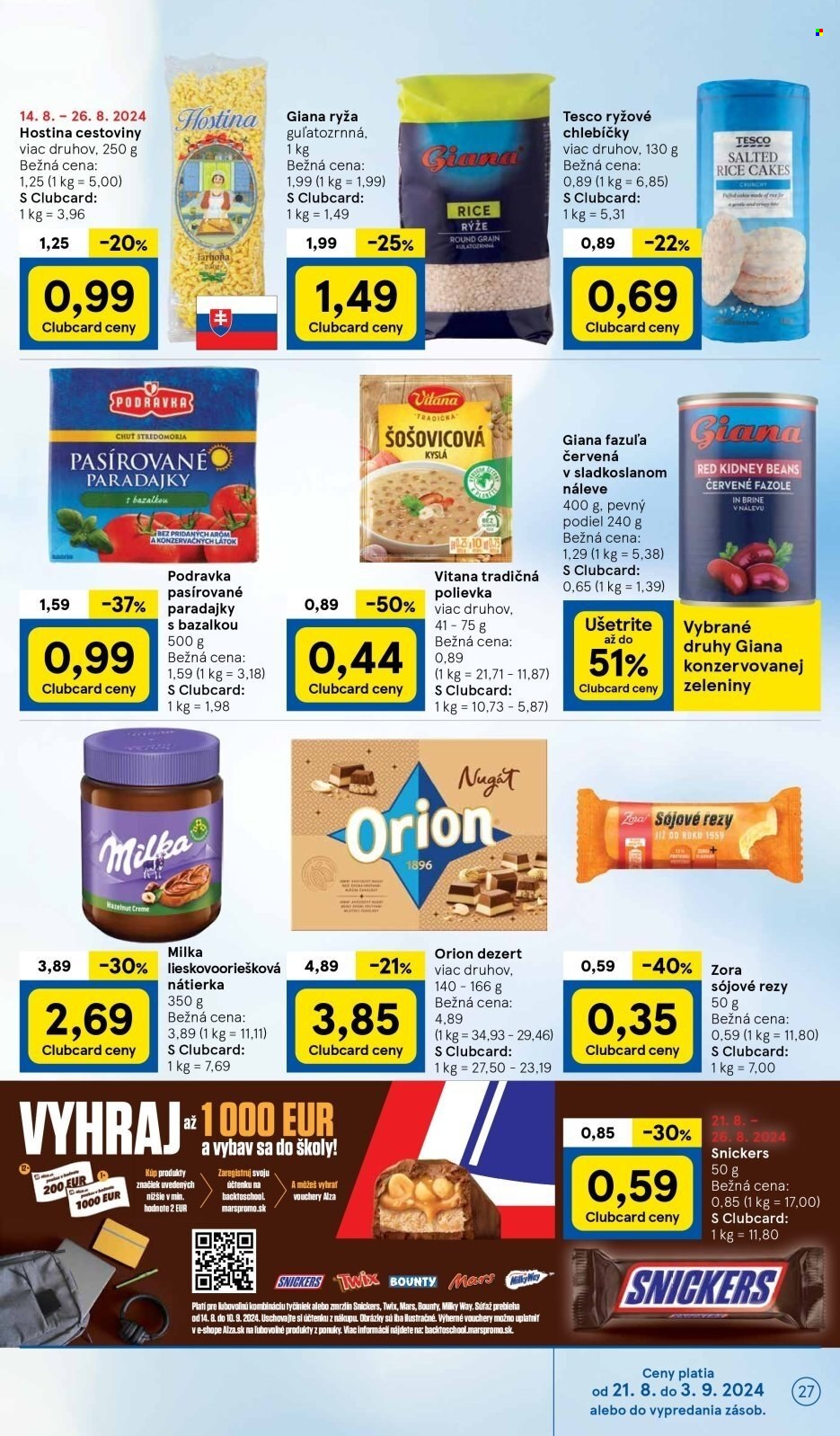 Leták TESCO hypermarket - 21.8.2024 - 26.8.2024. Strana 27
