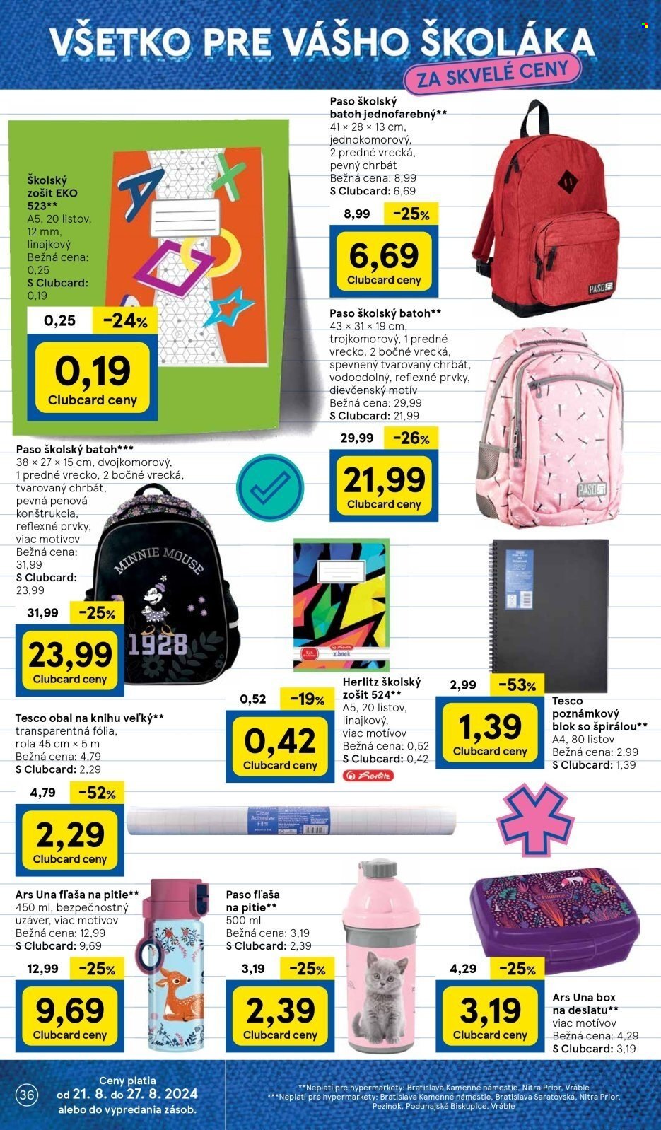 Leták TESCO hypermarket - 21.8.2024 - 26.8.2024. Strana 36