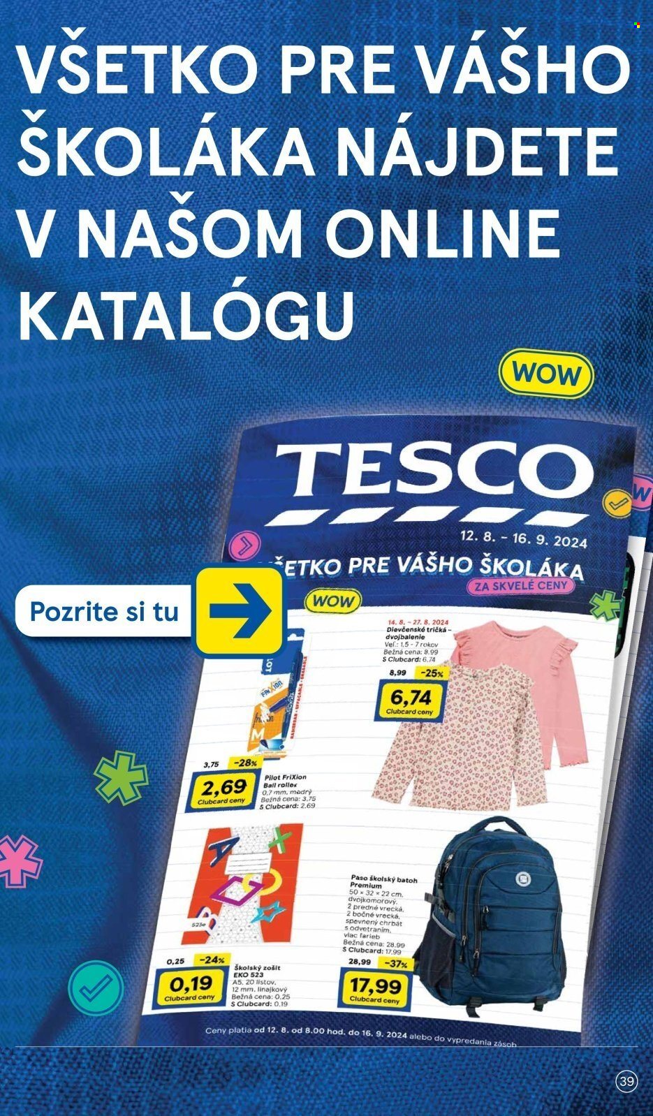 Leták TESCO hypermarket - 21.8.2024 - 26.8.2024. Strana 39
