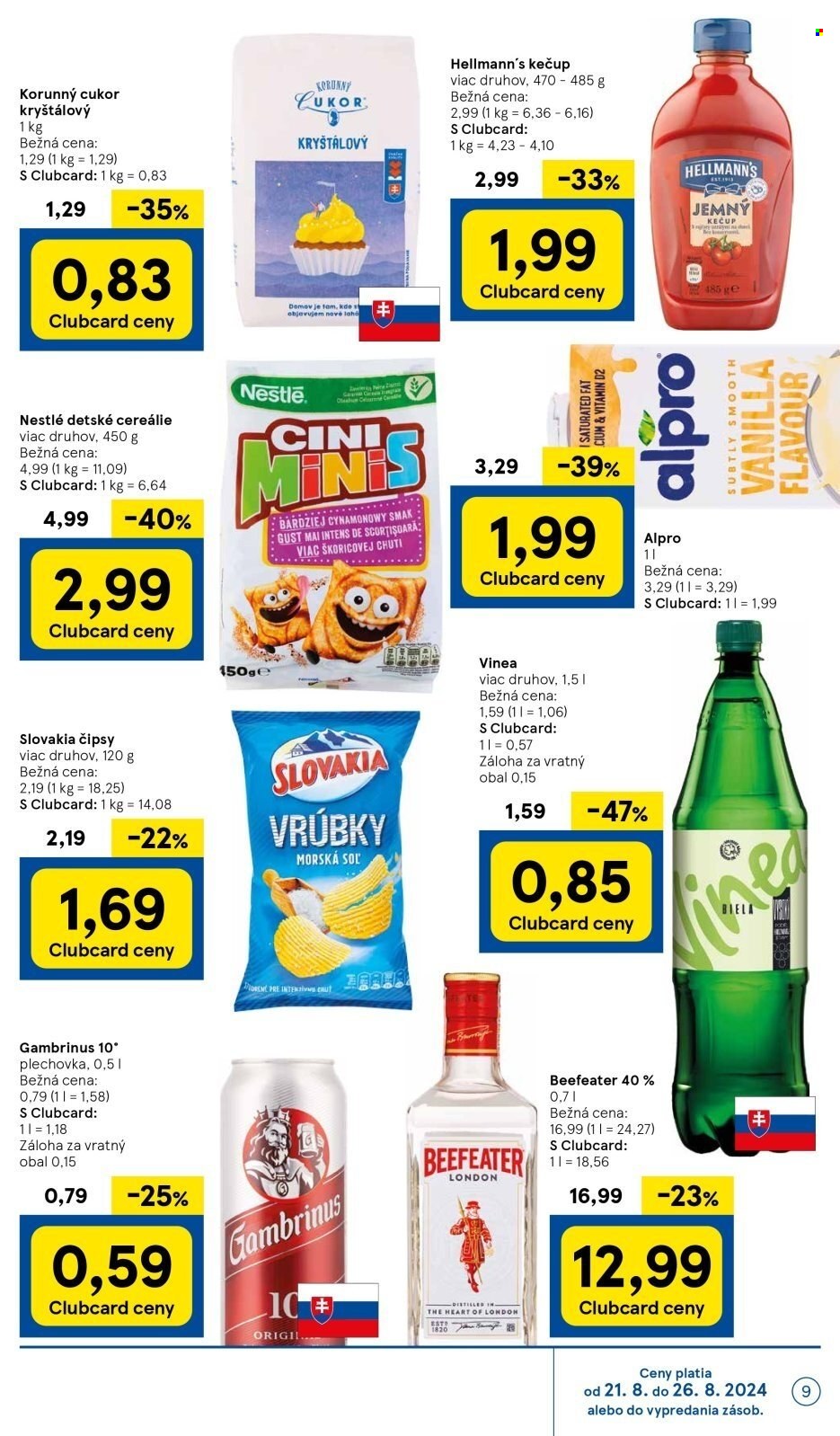 Leták TESCO supermarket - 21.8.2024 - 26.8.2024. Strana 9