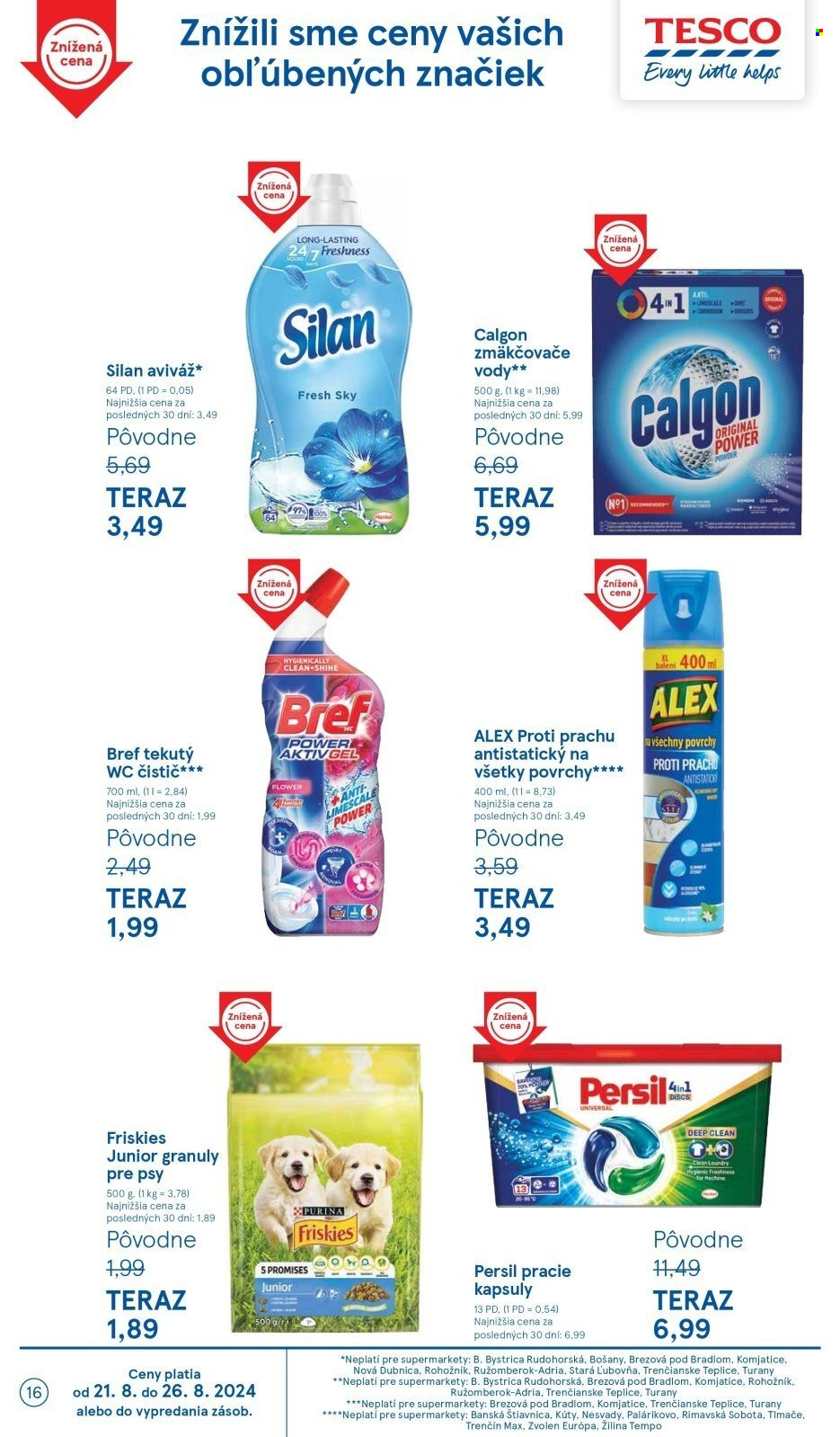 Leták TESCO supermarket - 21.8.2024 - 26.8.2024. Strana 16