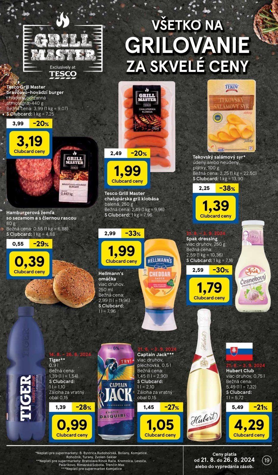 Leták TESCO supermarket - 21.8.2024 - 26.8.2024. Strana 19