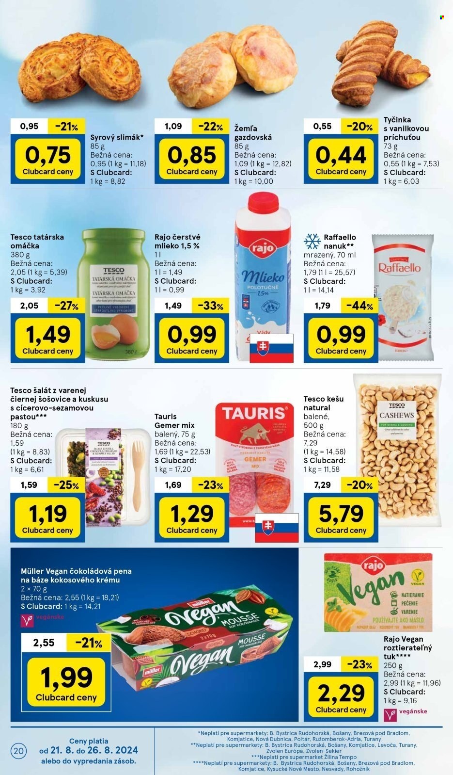 Leták TESCO supermarket - 21.8.2024 - 26.8.2024. Strana 20