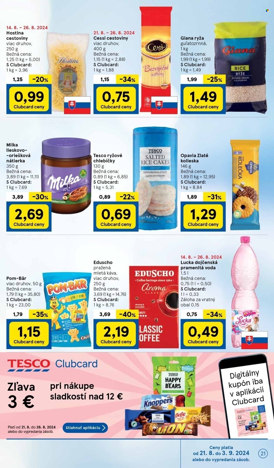 Leták TESCO supermarket - 21.8.2024 - 26.8.2024. Strana 21