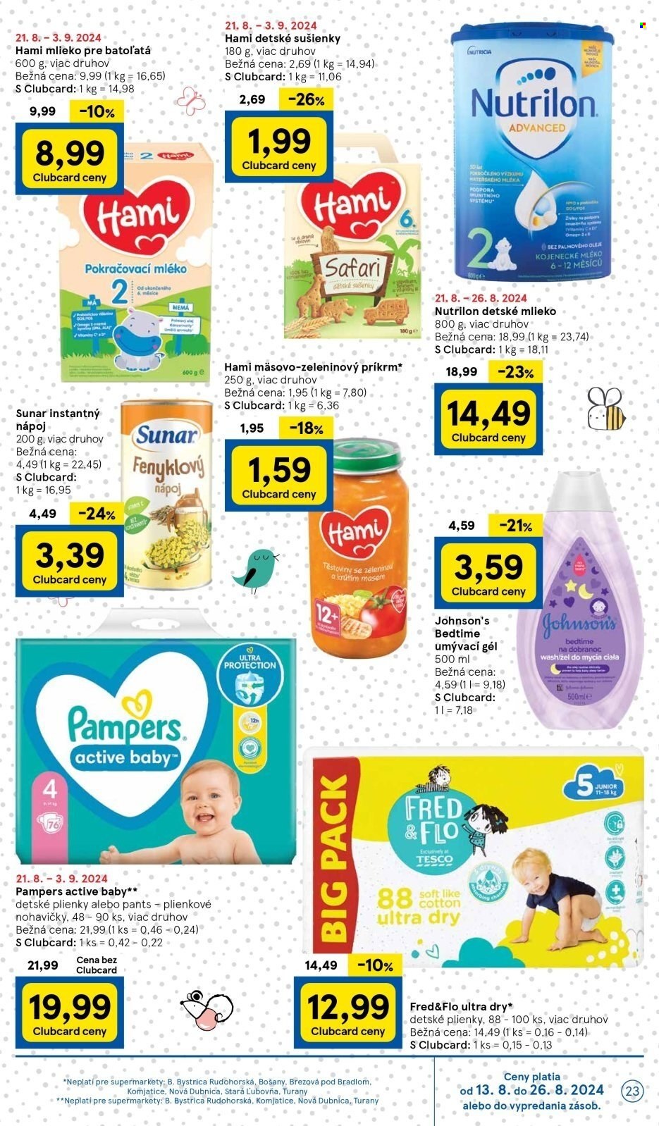 Leták TESCO supermarket - 21.8.2024 - 26.8.2024. Strana 23