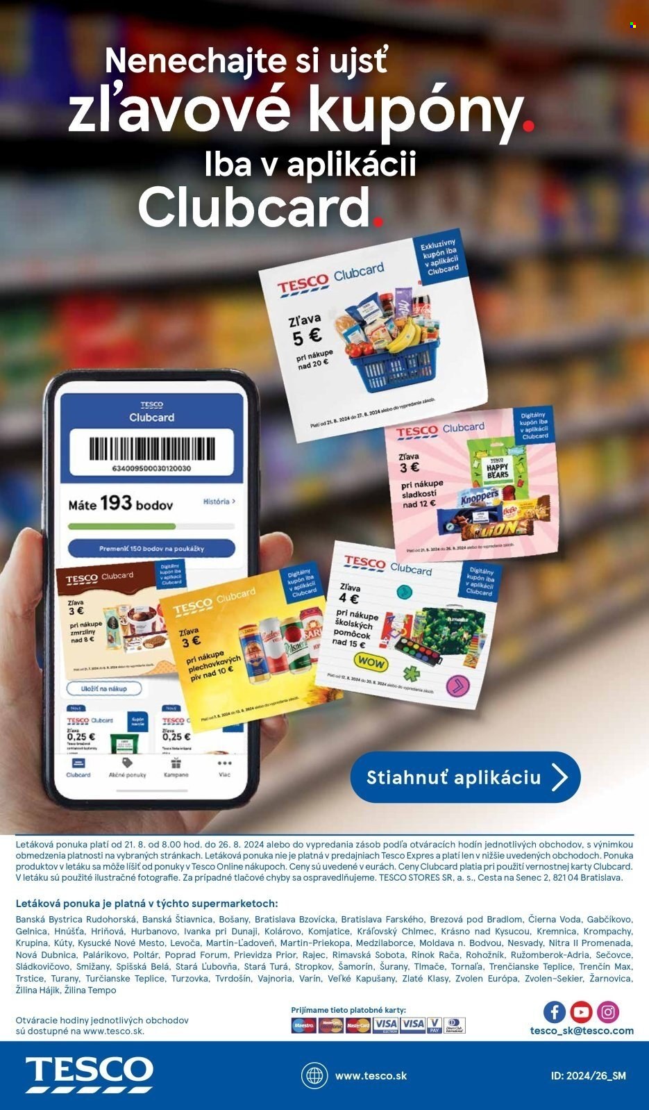 Leták TESCO supermarket - 21.8.2024 - 26.8.2024. Strana 26