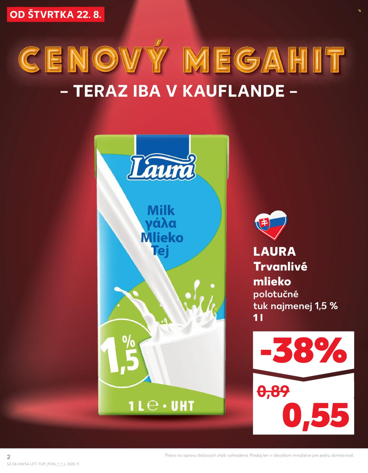 Leták Kaufland - 22.8.2024 - 28.8.2024. Strana 2