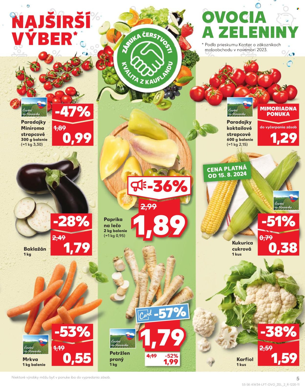 Leták Kaufland - 22.8.2024 - 28.8.2024. Strana 5