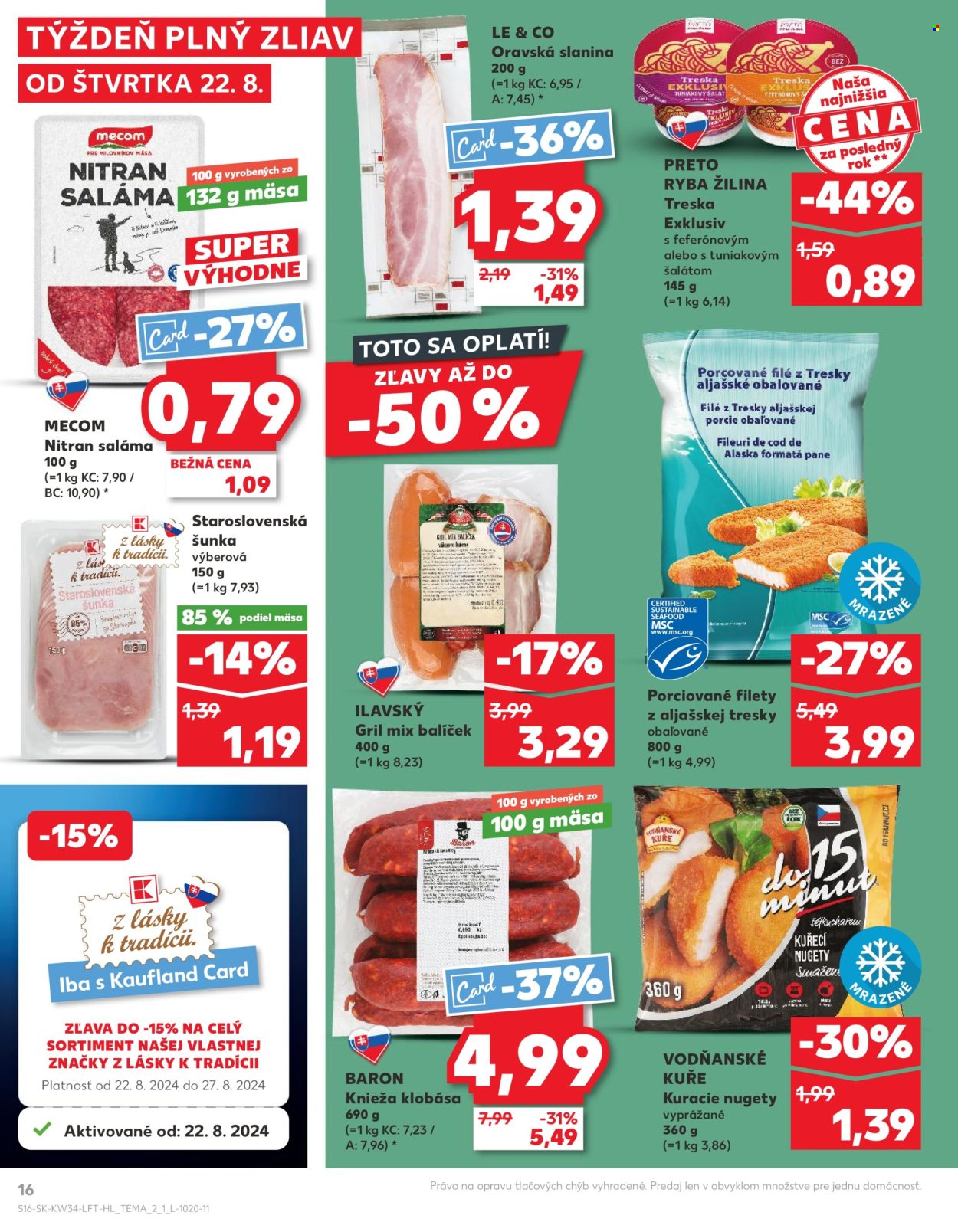 Leták Kaufland - 22.8.2024 - 28.8.2024. Strana 16