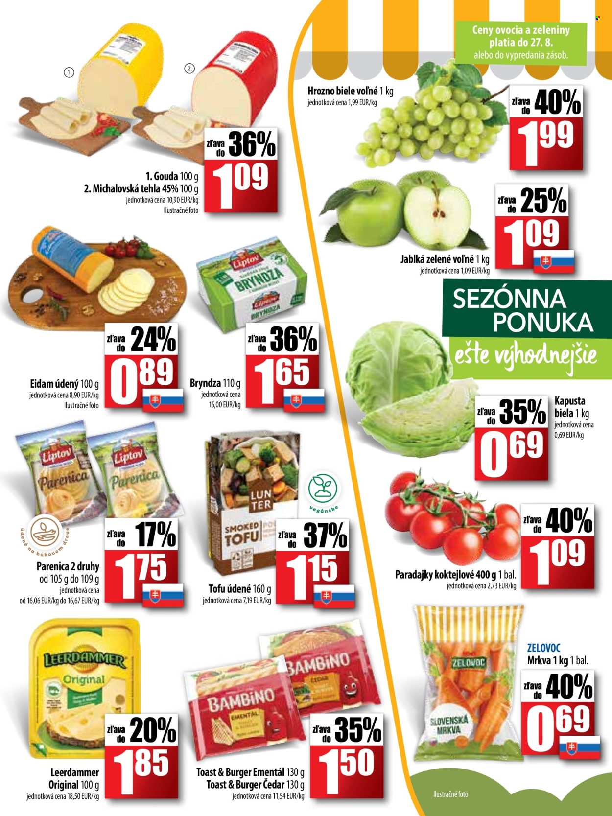 Leták COOP Jednota - 22.8.2024 - 4.9.2024. Strana 3