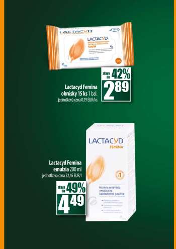 thumbnail - Lactacyd Femina obrúsky 15 ks 1 bal.