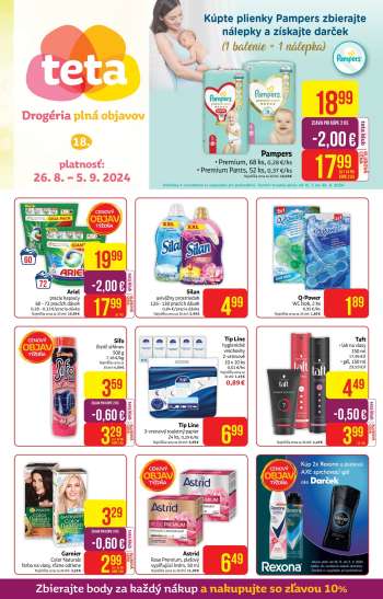 Leták Teta drogerie - 26.8.2024 - 5.9.2024.