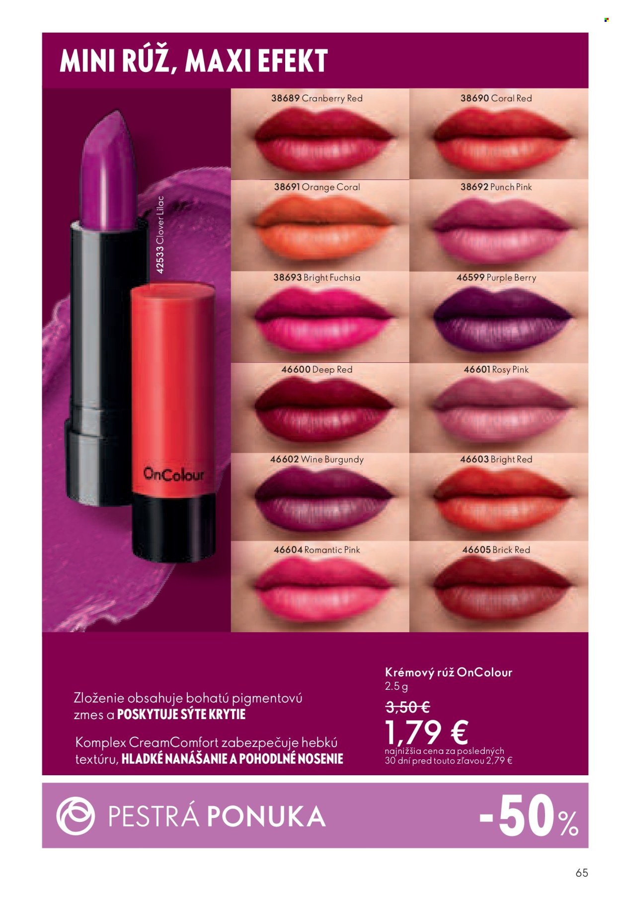 Leták Oriflame - 10.9.2024 - 30.9.2024. Strana 65