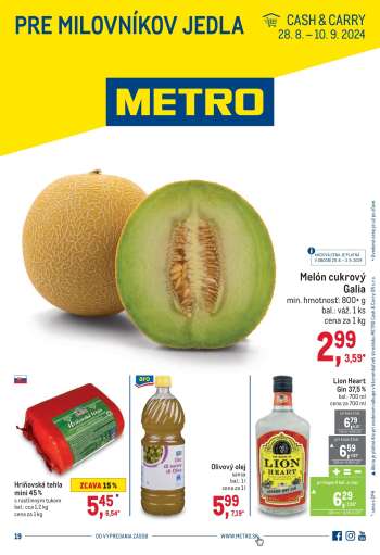 Leták Metro - 28.8.2024 - 10.9.2024.