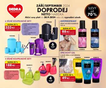 Leták Dedra - 24.8.2024 - 30.9.2024.