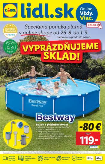 Leták Lidl - 26.8.2024 - 1.9.2024.