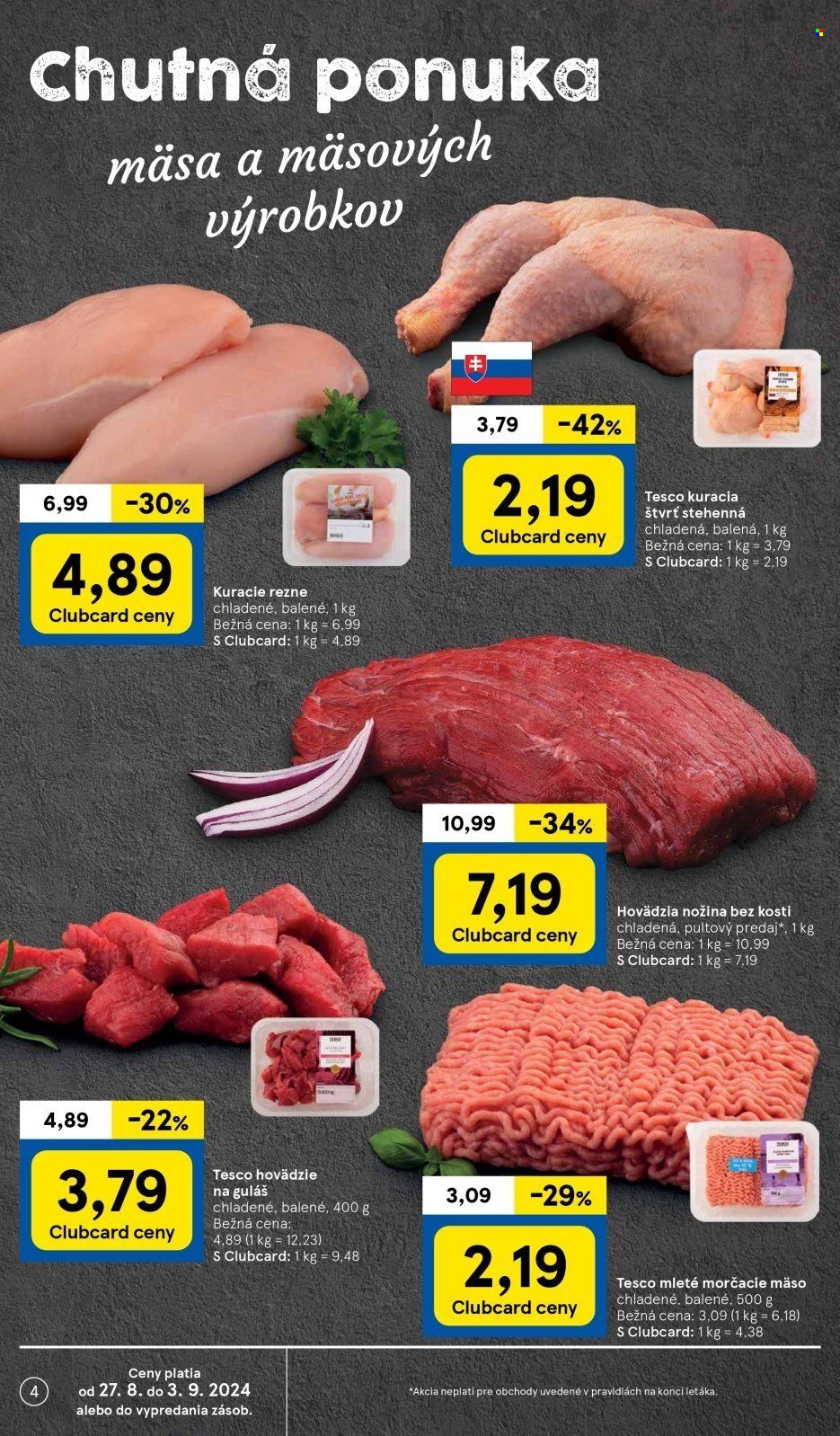 Leták TESCO hypermarket - 27.8.2024 - 3.9.2024. Strana 4