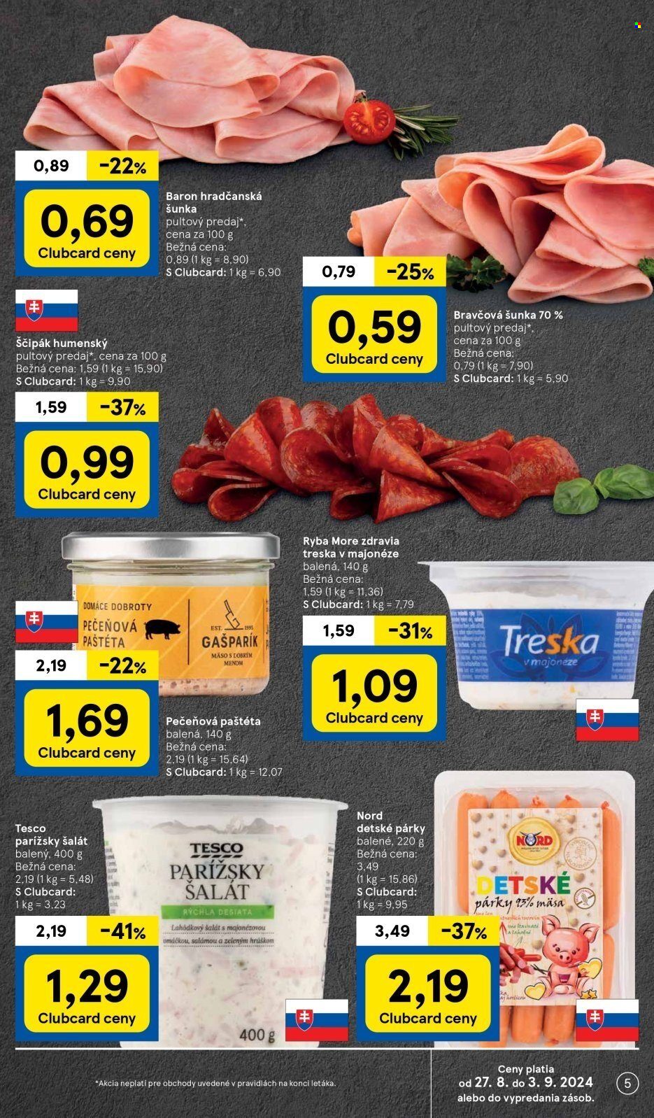 Leták TESCO hypermarket - 27.8.2024 - 3.9.2024. Strana 5