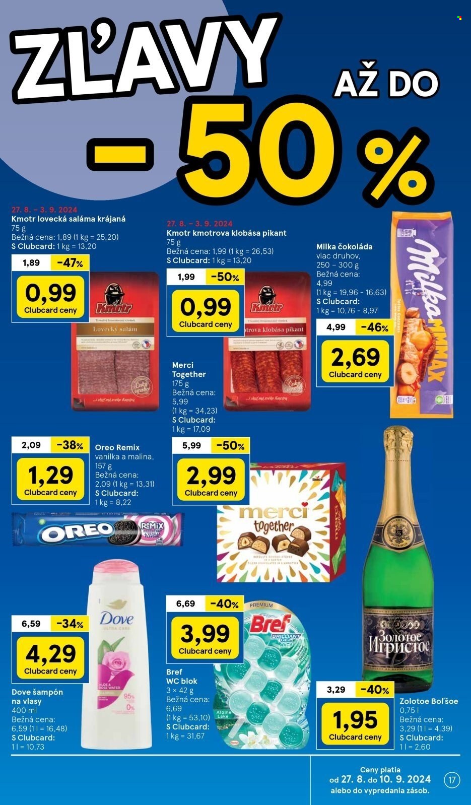 Leták TESCO hypermarket - 27.8.2024 - 3.9.2024. Strana 17