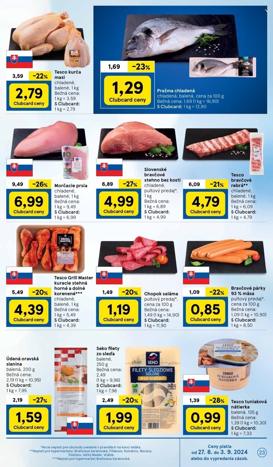 Leták TESCO hypermarket - 27.8.2024 - 3.9.2024. Strana 23