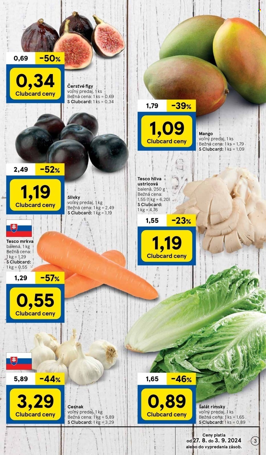 Leták TESCO supermarket - 27.8.2024 - 3.9.2024. Strana 3