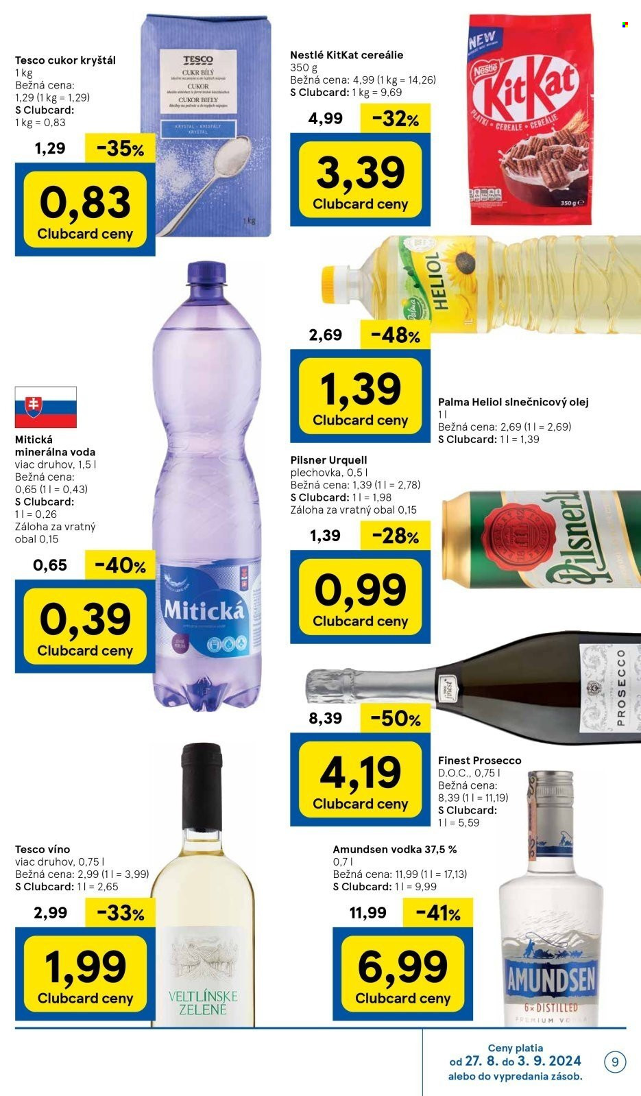 Leták TESCO supermarket - 27.8.2024 - 3.9.2024. Strana 9