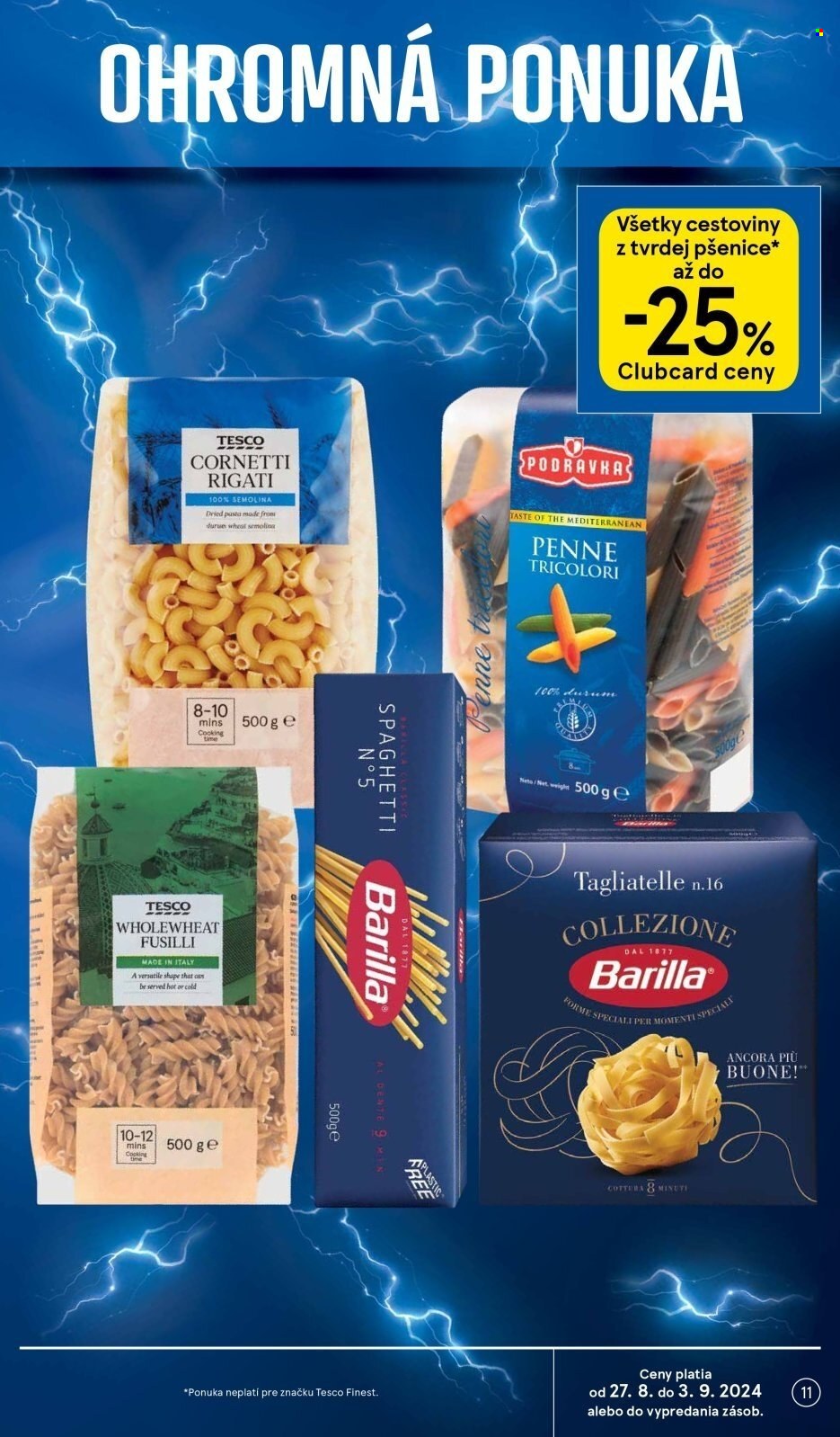 Leták TESCO supermarket - 27.8.2024 - 3.9.2024. Strana 11