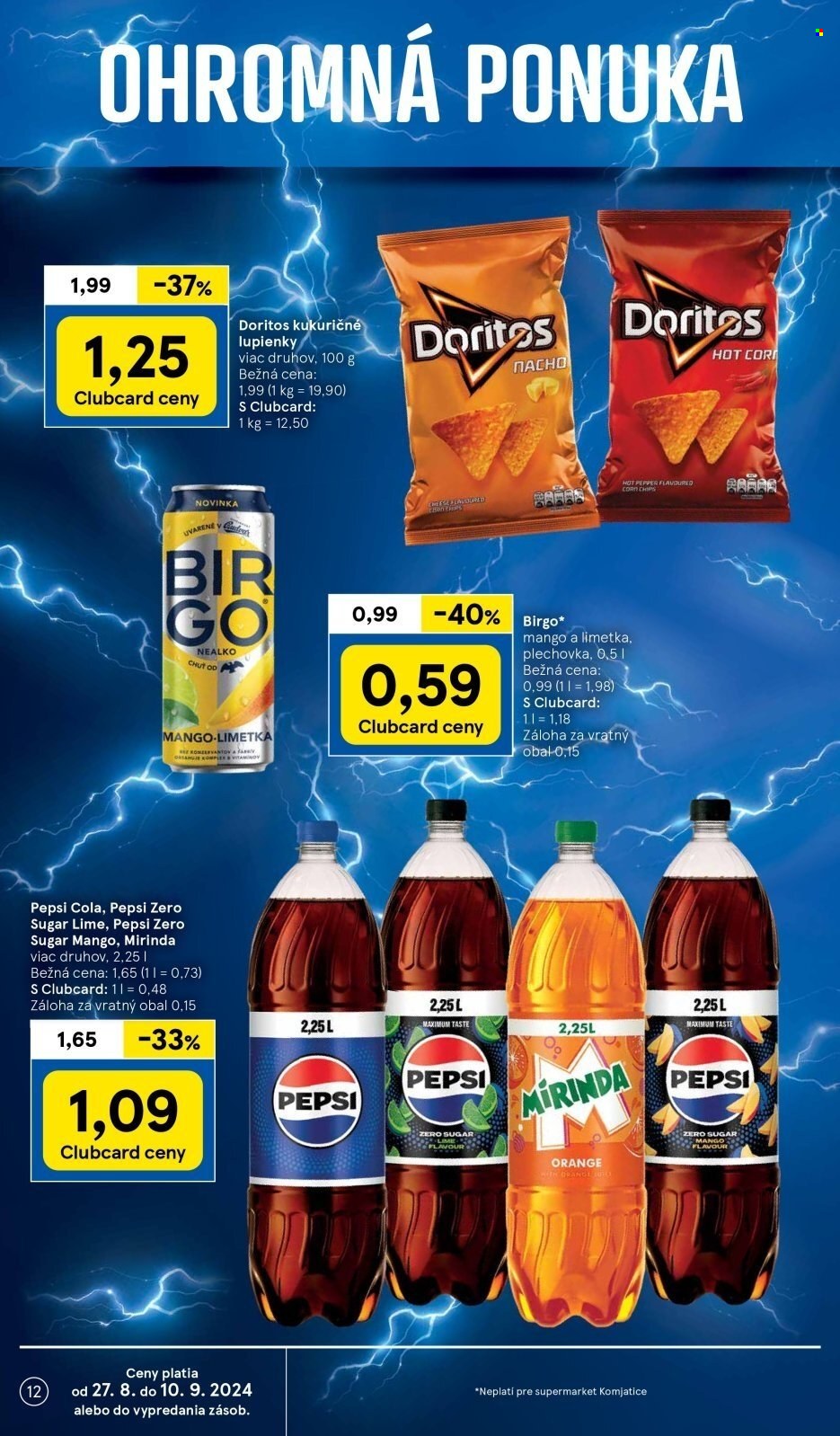 Leták TESCO supermarket - 27.8.2024 - 3.9.2024. Strana 12