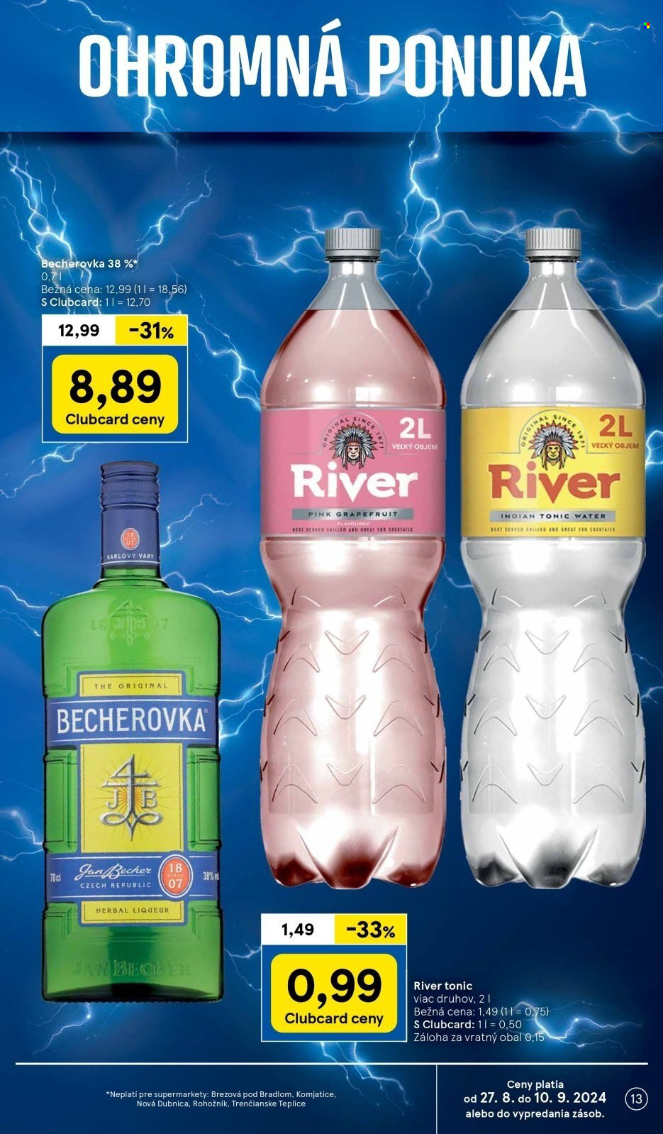 Leták TESCO supermarket - 27.8.2024 - 3.9.2024. Strana 13