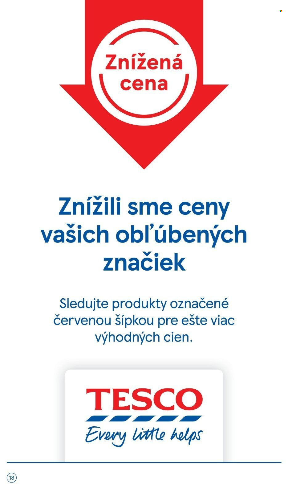 Leták TESCO supermarket - 27.8.2024 - 3.9.2024. Strana 18