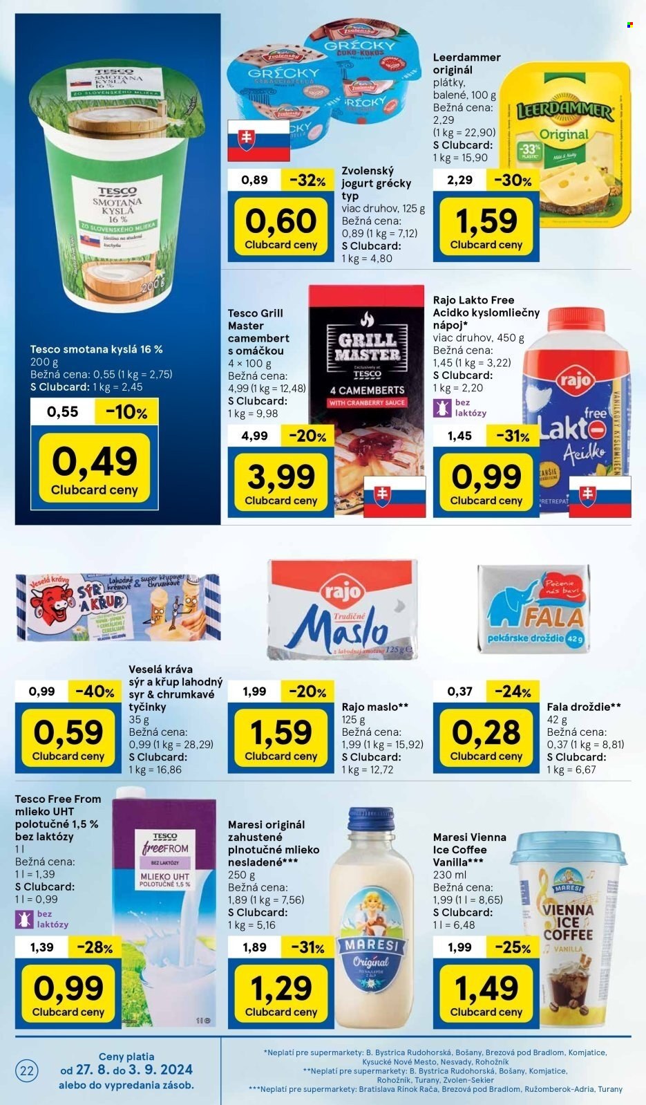 Leták TESCO supermarket - 27.8.2024 - 3.9.2024. Strana 22