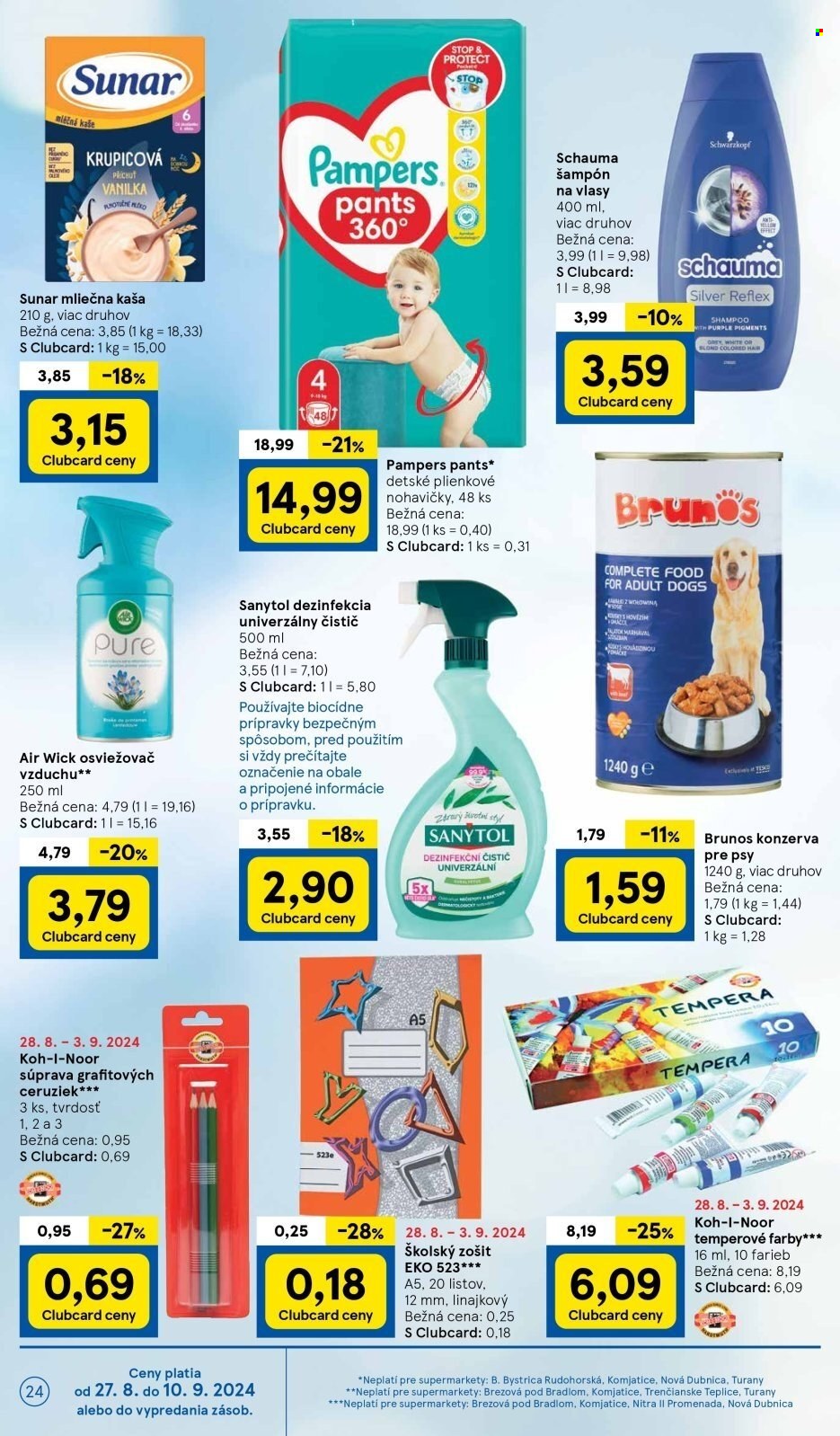 Leták TESCO supermarket - 27.8.2024 - 3.9.2024. Strana 24