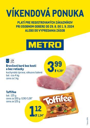 Leták Metro - 29.8.2024 - 1.9.2024.