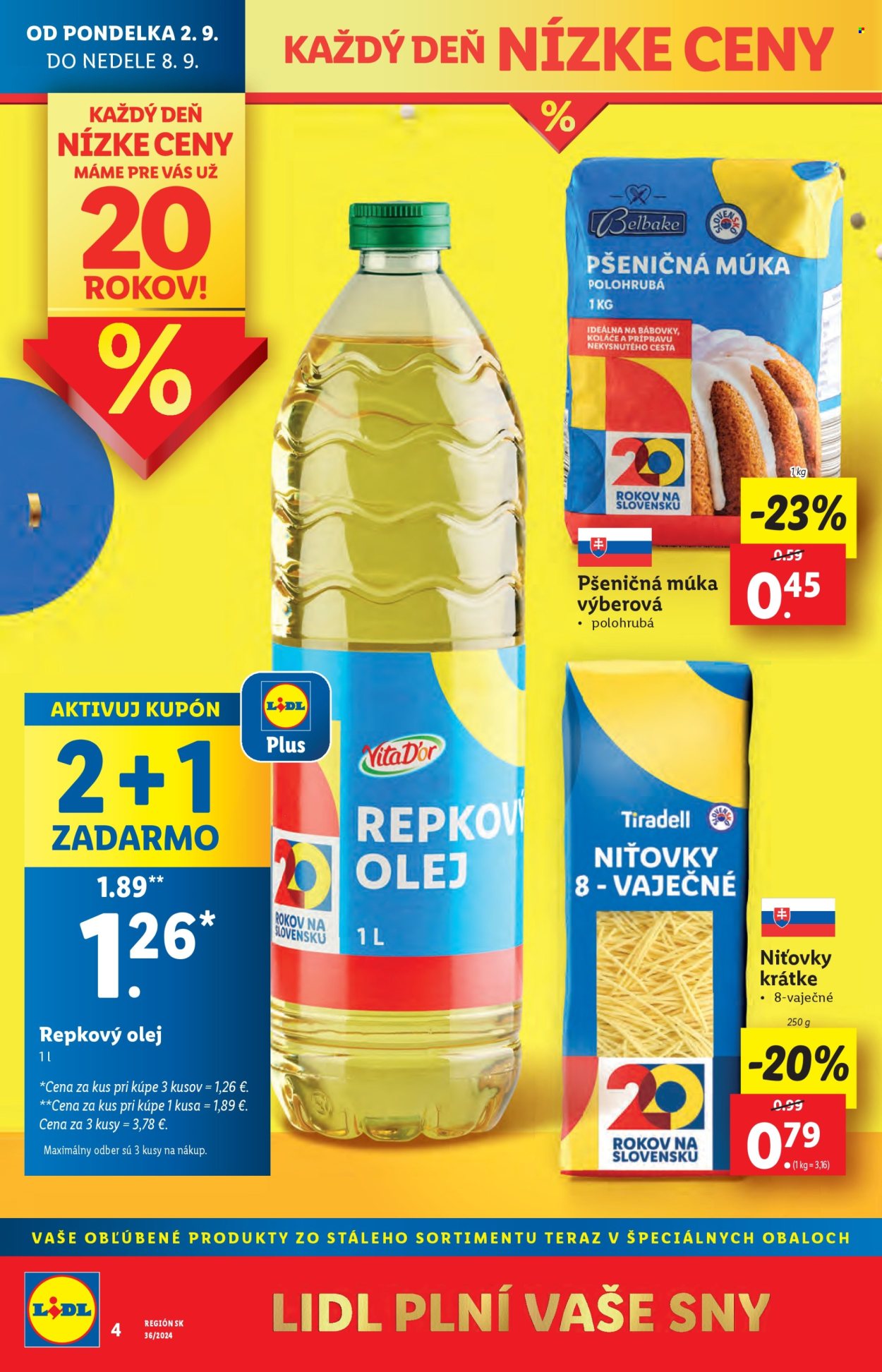 Leták Lidl - 2.9.2024 - 8.9.2024. Strana 4