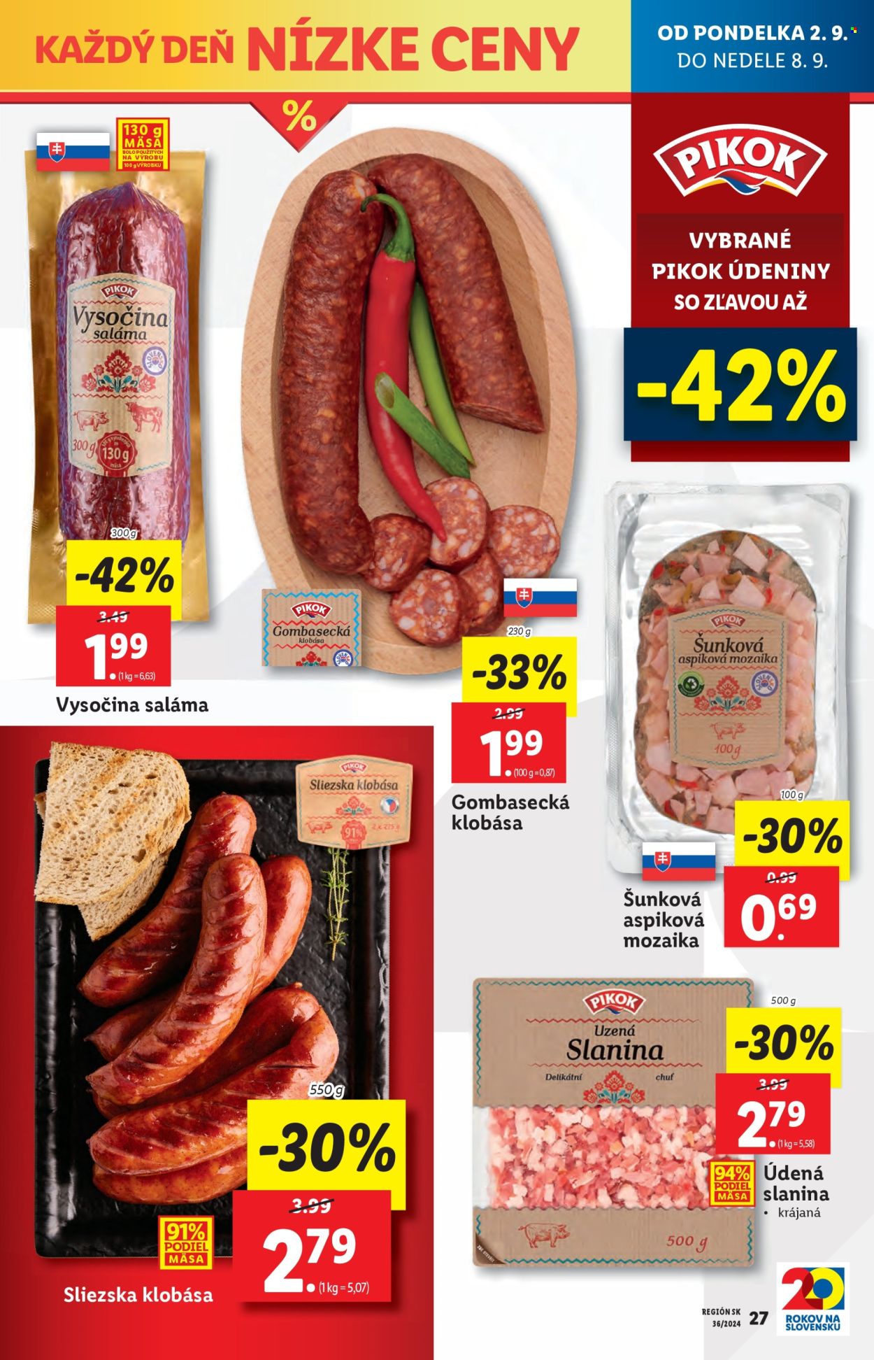 Leták Lidl - 2.9.2024 - 8.9.2024. Strana 27