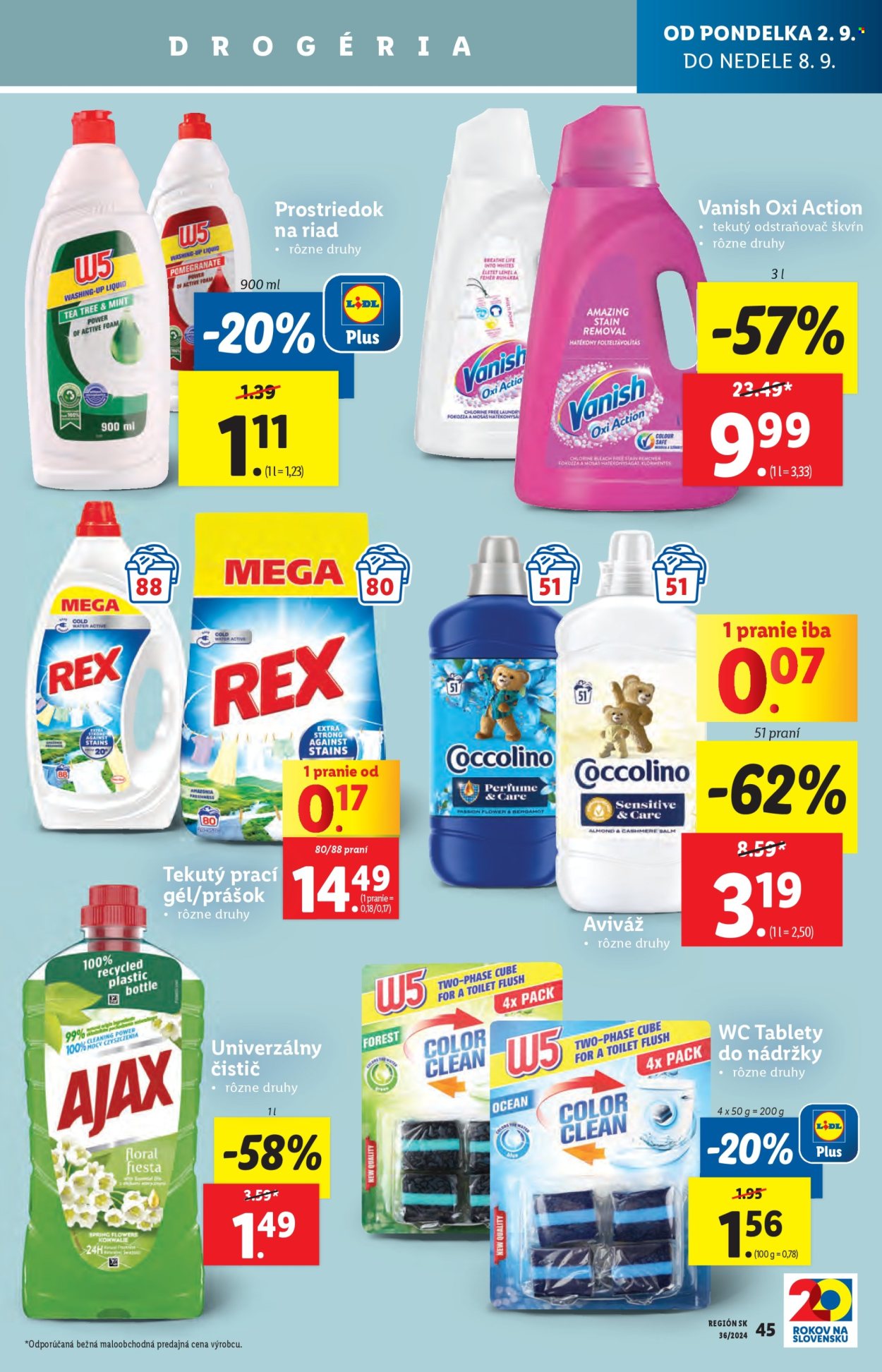 Leták Lidl - 2.9.2024 - 8.9.2024. Strana 45
