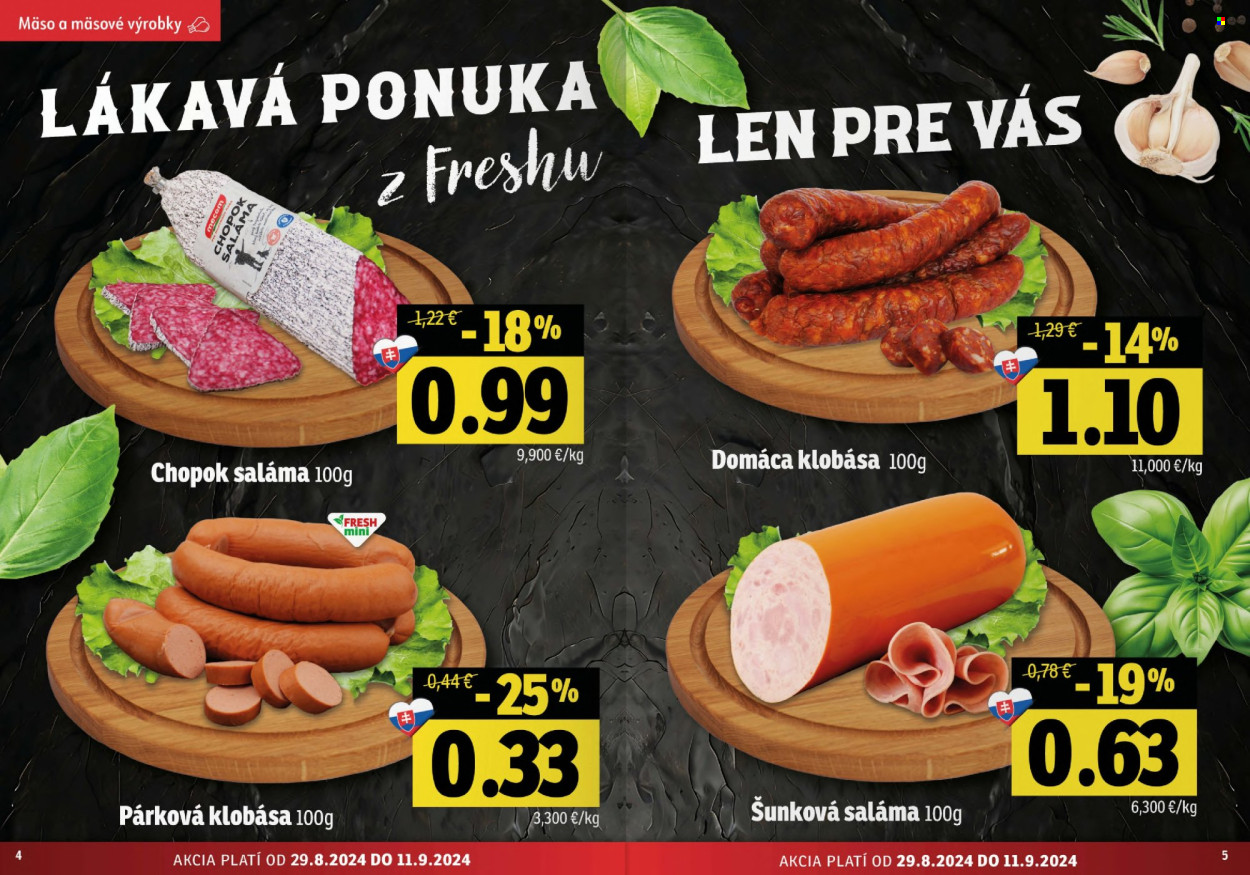 Leták FRESH - 29.8.2024 - 11.9.2024. Strana 3