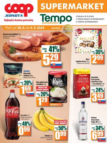 Leták COOP Jednota - 28.8.2024 - 4.9.2024.